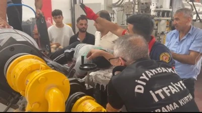 Diyarbakır'da Fabrikada Korkutan İş Kazası