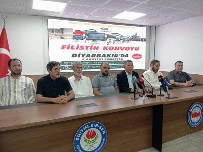Diyarbakır'da Filistin İ&ccedil;in Kara Konvoyu Hazırlığı