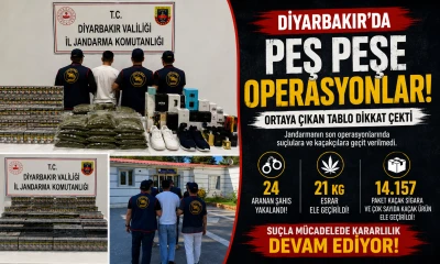 Diyarbakır&rsquo;da Jandarmadan Su&ccedil; ve Ka&ccedil;ak&ccedil;ılığa Ge&ccedil;it Yok