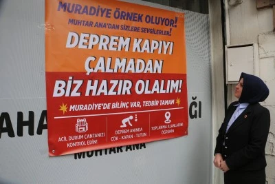 Diyarbakır’da Kadın Muhtardan Örnek Deprem Bilinçlendirme Çalışması