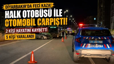 Diyarbakır&rsquo;da kahreden kaza: 2 &ouml;l&uuml; 5 yaralı
