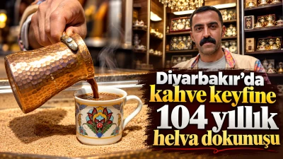 Diyarbakır&rsquo;da kahve keyfine 104 yıllık helva dokunuşu