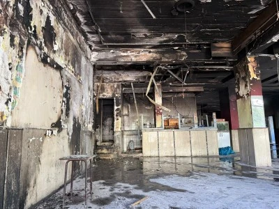 Diyarbakır'da Kahvehanedeki Yangına İtfaiyeden Hızla Müdahale