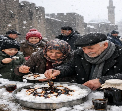 Diyarbakır&rsquo;da Kar ile Pekmez Buluştu