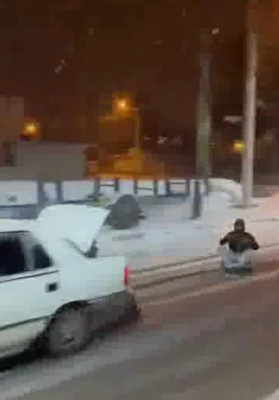 Diyarbakır&rsquo;da Karda Tehlikeli Eğlence