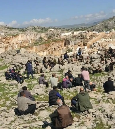 Diyarbakır’da mermer ocağı gerginliği