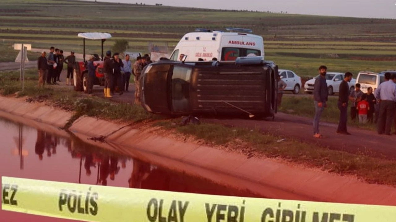 Diyarbakır’da otomobil sulama kanalına uçtu: 1 ölü, 1 yaralı