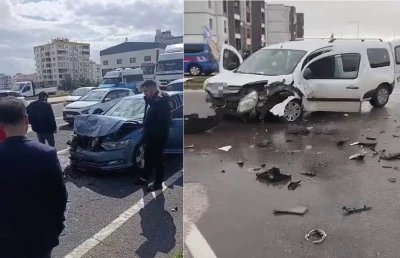 Diyarbakır&rsquo;da Peş Peşe Trafik Kazaları: 4 Yaralı