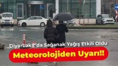 Diyarbakır&rsquo;da Sağanak Yağış Etkili Oldu