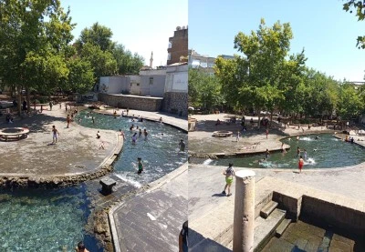 Diyarbakır&rsquo;da sıcaktan bunalan &ccedil;ocukların Anzele&rsquo;de serinleme mesaisi