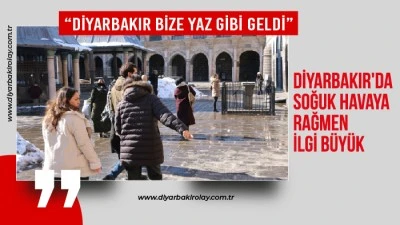 Diyarbakır'da Soğuk Havaya Rağmen İlgi B&uuml;y&uuml;k