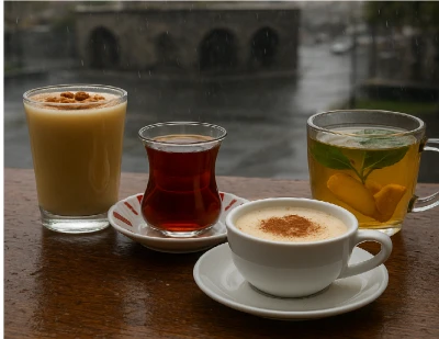 Diyarbakır’da Soğuk ve Yağışlı Havalarda Sıcak İçeceklere Yoğun İlgi