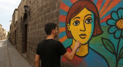 Diyarbakır’da Sokaklar Sanatla Renkleniyor