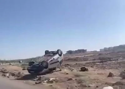 Diyarbakır'da Takla Atan Araçta 5 Kişi Yaralandı