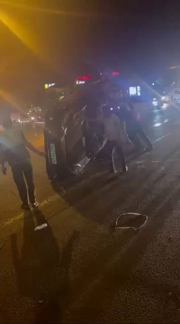 Diyarbakır'da Takla Atan Otomobilde 1 Kişi Yaralandı