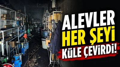 Diyarbakır&rsquo;da Tamirci D&uuml;kkanında Korkutan Yangın