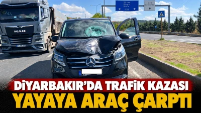Diyarbakır&rsquo;da yayaya ara&ccedil; &ccedil;arptı: Durumu ağır