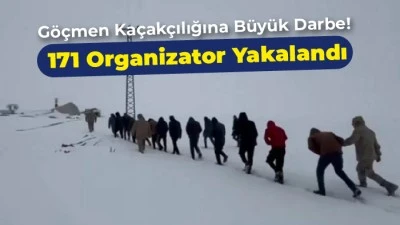 Diyarbakır dahil 26 İlde G&ouml;&ccedil;men Ka&ccedil;ak&ccedil;ılığına B&uuml;y&uuml;k Darbe