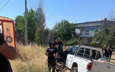 Diyarbakır Ergani&rsquo;de Pikap Devrildi: 1&rsquo;i &Ccedil;ocuk 7 Kişi Yaralandı
