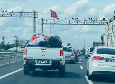 Diyarbakır-Siverek Karayolunda Bayram Dönüşü Yoğunluğu