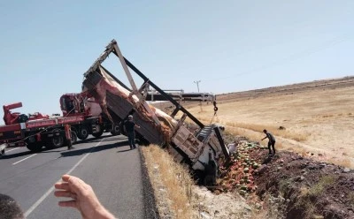 Diyarbakır-Siverek Yolunda Feci Tır Kazası