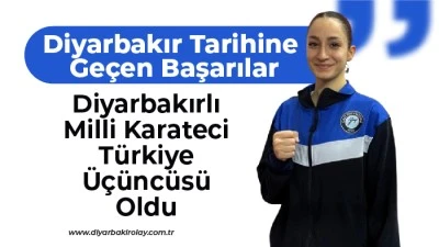 Diyarbakırlı Milli Karateci T&uuml;rkiye &Uuml;&ccedil;&uuml;nc&uuml;s&uuml; Oldu