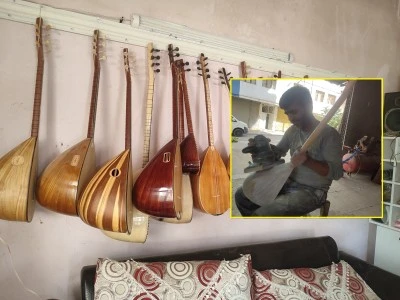 Diyarbakırlı saz ustasının azmi