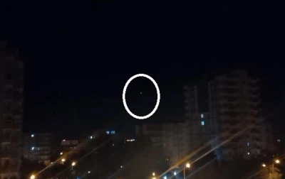 Diyarbakırlılar semalardaki gizemli ışığı İran füzesi sandı! 