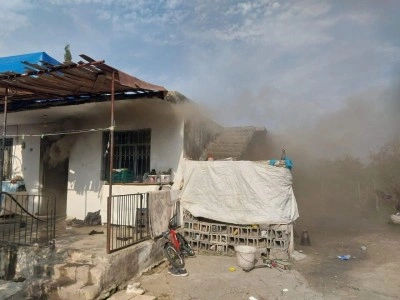 D&ouml;rtyol&rsquo;da m&uuml;stakil ev yandı