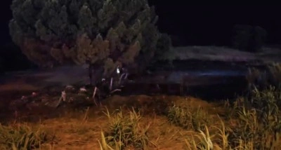 Düğünden atılan havai fişek ormanı yaktı