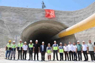 Dülük tünelinde çalışmalar devam ediyor