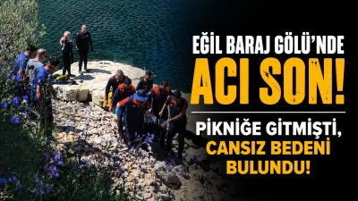 Eğil Baraj G&ouml;l&uuml;'nde Acı Son