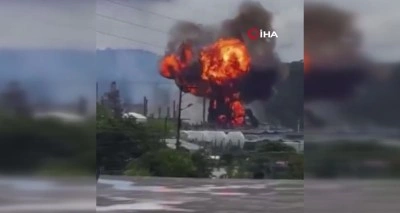 Ekvador'un en büyük petrol rafinerisinde yangın