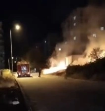 Elazığ’da otluk alanda yangın