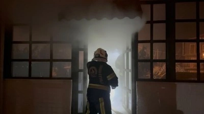 Engelli bakım merkezinde çıkan yangında korku dolu anlar yaşandı