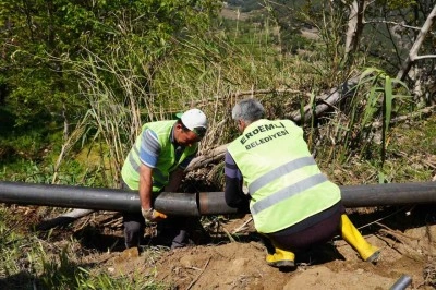 Üreticilere 32 bin metre sulama borusu verildi