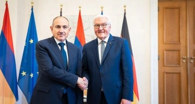 Ermenistan Başbakanı Paşinyan, Almanya Cumhurbaşkanı Steinmeier ile g&ouml;r&uuml;şt&uuml;