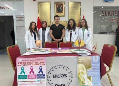 ER&Uuml; Hastaneleri&rsquo;nde meme kanserinde erken teşhisin &ouml;nemi anlatıldı