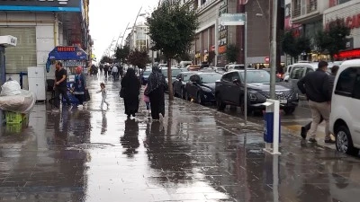 Erzurum&rsquo;da hava bir anda değişti