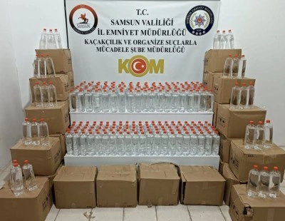 Ev taşıma süsüyle kaçak alkol sevkiyatı