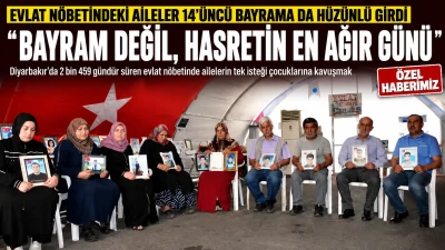 Evlat n&ouml;betindeki ailelerin buruk bayramı