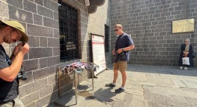 Fransız Turistten Diyarbakır'da Takdir Toplayan Hareket