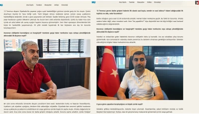 Gazeteci g&ouml;z&uuml;yle 15 Temmuz
