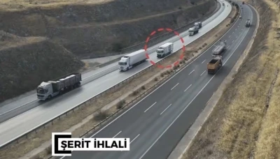 Jandarmadan otoyolda trafik denetimi