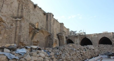 Gazze'nin en eski camisi Büyük Ömer Camii'nde restorasyon çalışmaları başladı