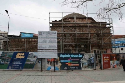 Gebze&rsquo;de 5 asırlık tarihi hamam restorasyonla ayağa kaldırılıyor