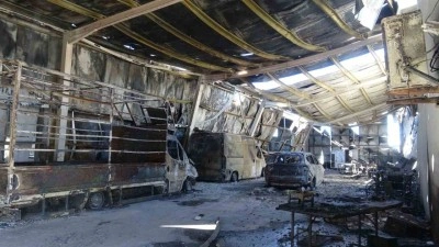 Gece başlayan depo yangını 6 saatte söndürüldü, zararın büyüklüğü gündüz ortaya çıktı