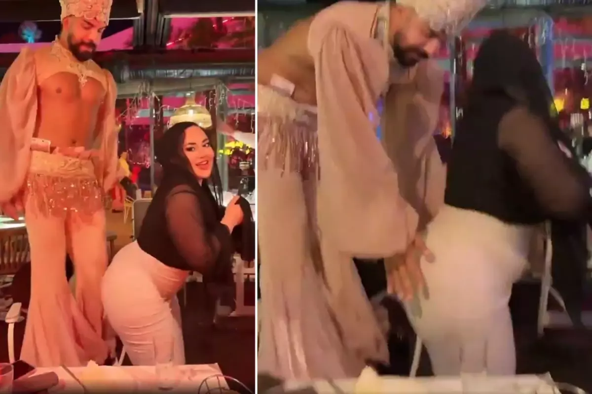 Gece kulübünde olay görüntü! Genç kadın ve dansçı gözaltına alındı