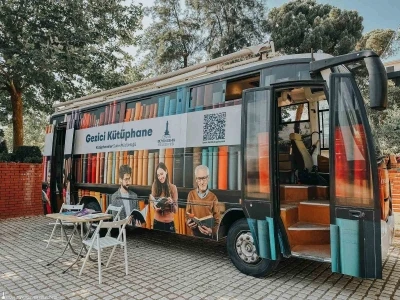 Gezici K&uuml;t&uuml;phane tatilde yollara &ccedil;ıkıyor