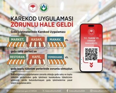 Gıda işletmelerinde karekod uygulaması artık zorunlu